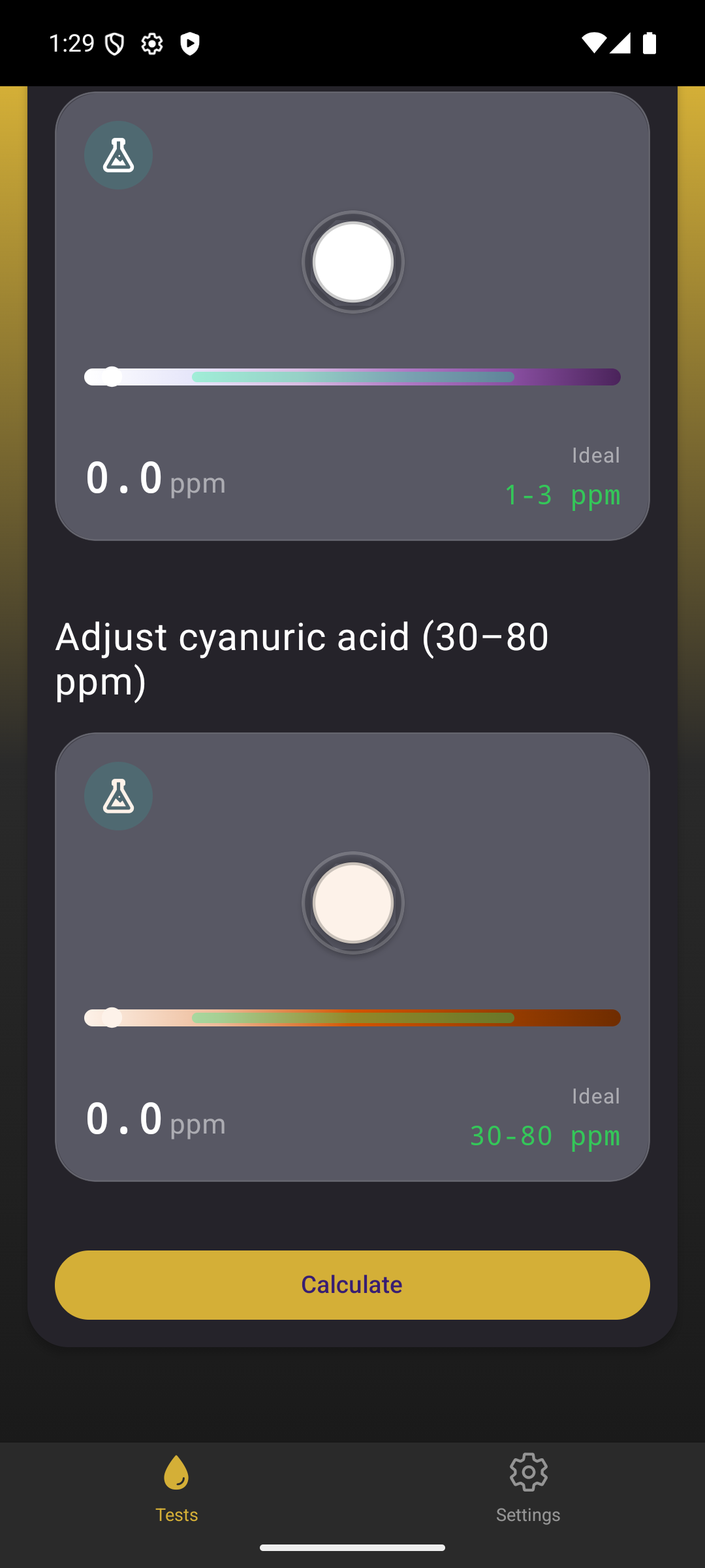 Water Test Calculator fill time calculator